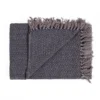 Pier grey plaid cotone colore grigio blu teal dimensioni 135x190 cm
