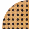 Pois zerbino rotondo in fibre di cocco con retro antiscivolo 50x50 cm