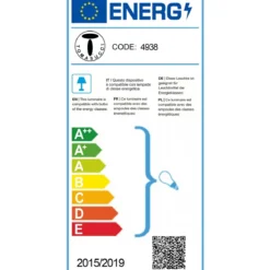 Polo lampada / tavolino / comodino acciaio nero opaco con lampada in vetro integrata d42xh70 cm