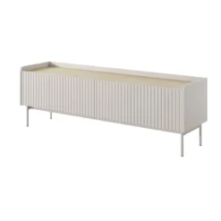 Porta TV MALENA colore Beige opaco Rovere Scandi H502 L153 P38
