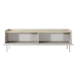 Porta TV MALENA colore Beige opaco Rovere Scandi H502 L153 P38