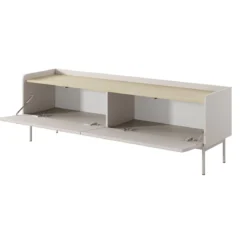 Porta TV MALENA colore Beige opaco Rovere Scandi H502 L153 P38