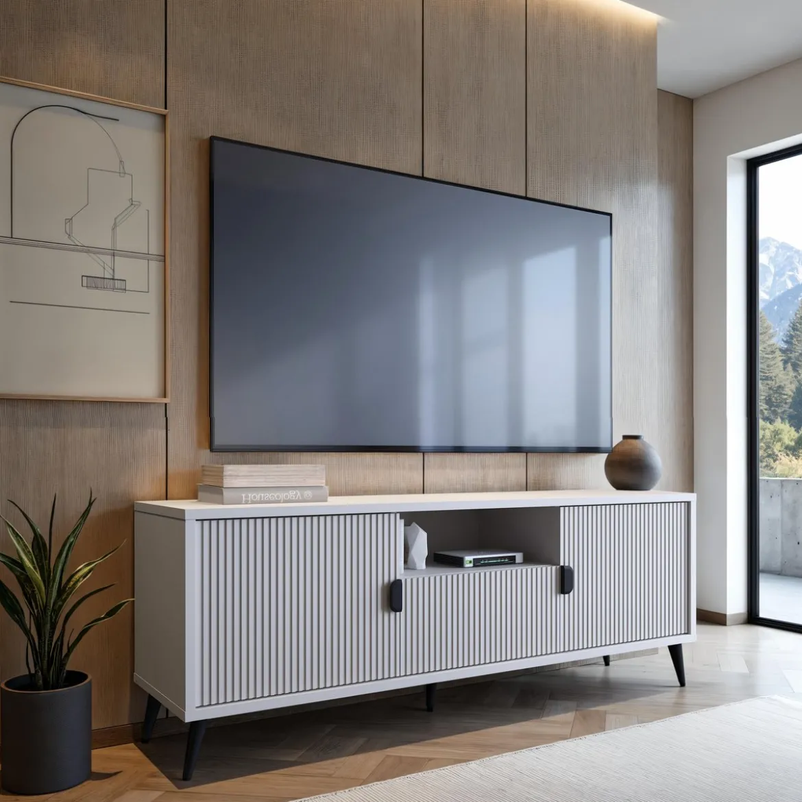 Porta TV ROMA CASHMERE finitura Cashmere opaco H61 L1535 P40