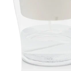 Raffy medium vaso autoinnaffiante per esterno e interno fiordaliso medium di bianco opaco e trasparente d17.3xh17 cm