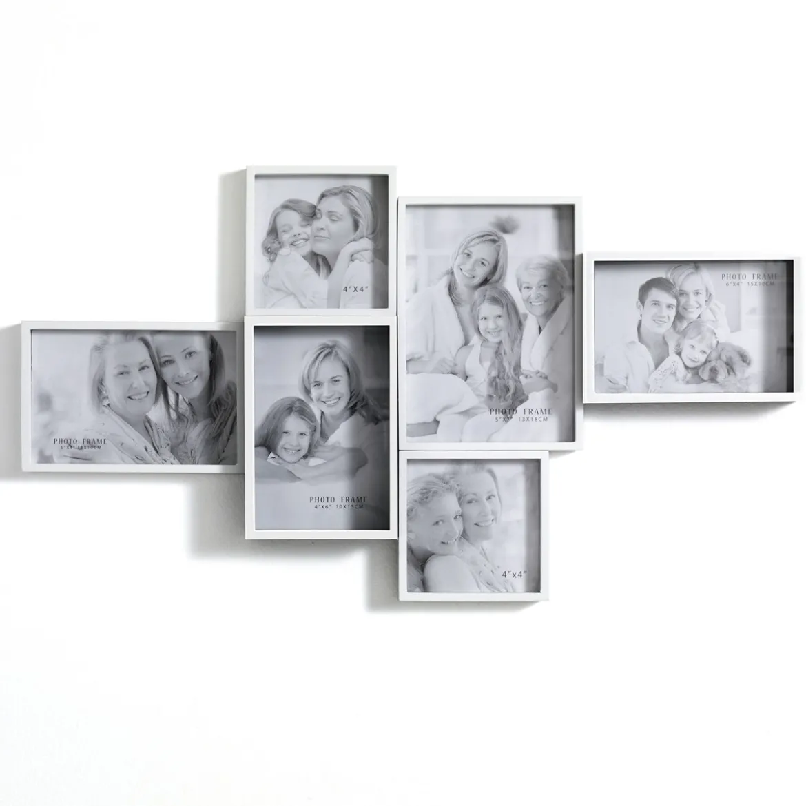 Random 6fa white porta foto laccato bianco opaco 57x32 cm