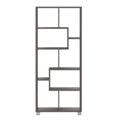 Random grey libreria finitura grigio grafite opaco utilizzo verticale - orizzontale h161 l685 p25