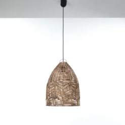Reetha small small lampadario da interno/esterno in rattan colore naturale d35xh50 cm