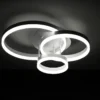 Rings white plafoniera / applique led in metallo bianco opaco 55x40 h19 cm