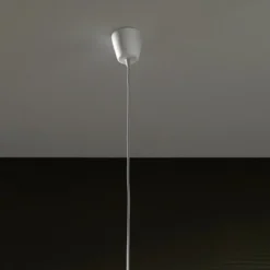 Rullo lampadario in polipropilene bianco con filo regolabile d44 h44 cm