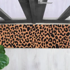 Savana zerbino runner in fibre di cocco e pvc antiscivolo fantasia savana cm 40x120x2