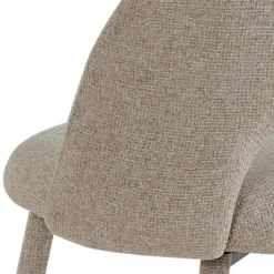 Selma Beige Home sgabello imbottito tessuto beige easy clean struttura rivestita h79 l51 p54 seduta h65