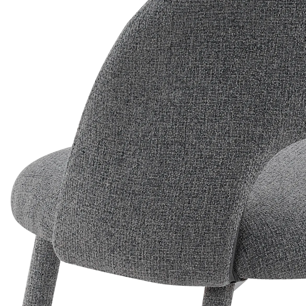Selma Grey Sedia Imbottita tessuto grigio easy clean poliestere h79 l51 p54 seduta h48