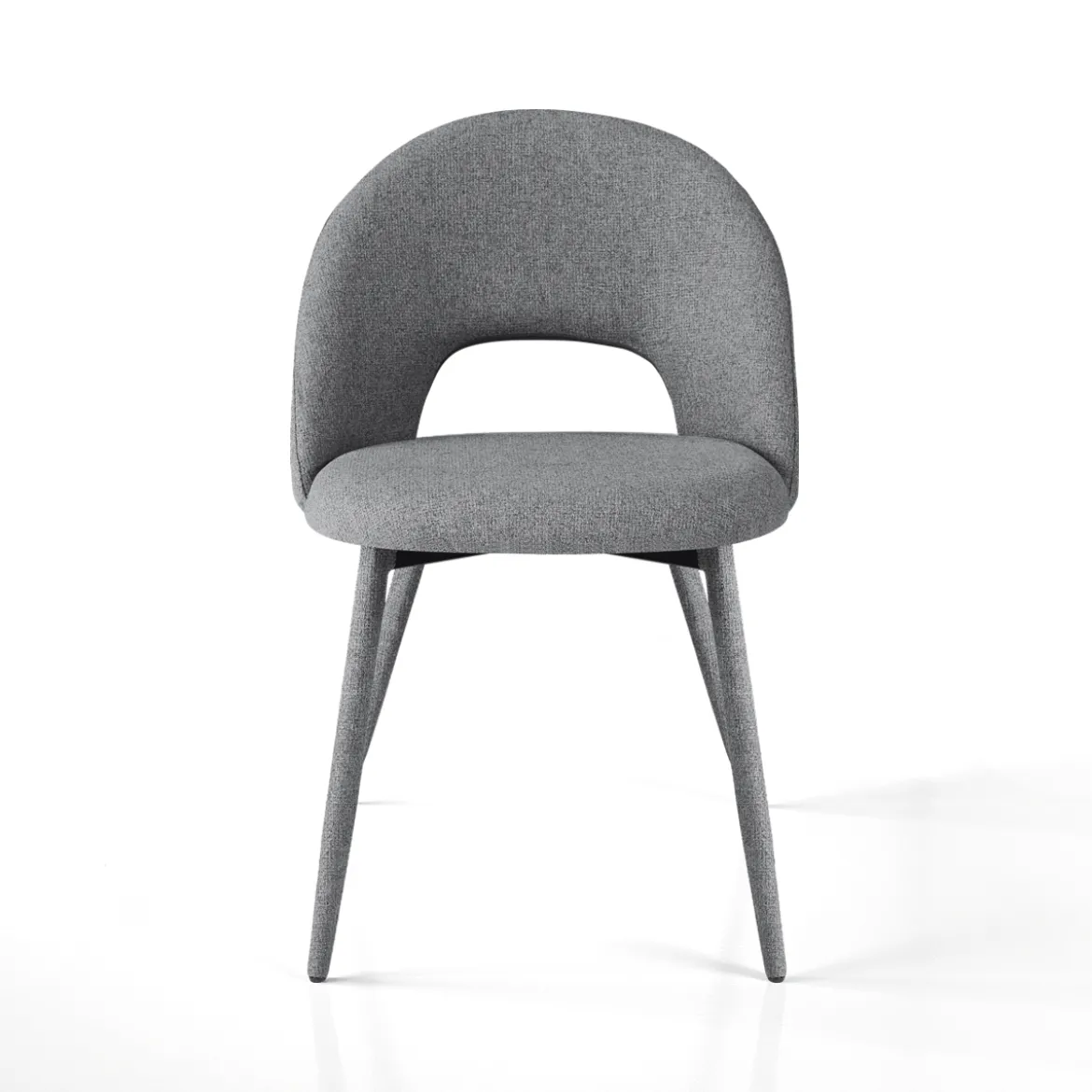 Selma Grey Sedia Imbottita tessuto grigio easy clean poliestere h79 l51 p54 seduta h48