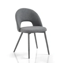 Selma Grey Sedia Imbottita tessuto grigio easy clean poliestere h79 l51 p54 seduta h48