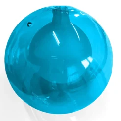 SFERA IN VETRO AZZURRA X 2732