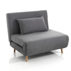 Shift grey poltrona letto tessuto grigio cm l100 p85 h80 letto cm l100 p190 h27