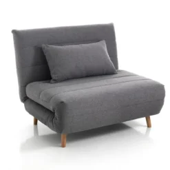 Shift lines grey poltrona letto tessuto grigio cm l105 p85 h80 letto cm l105 p190 h27