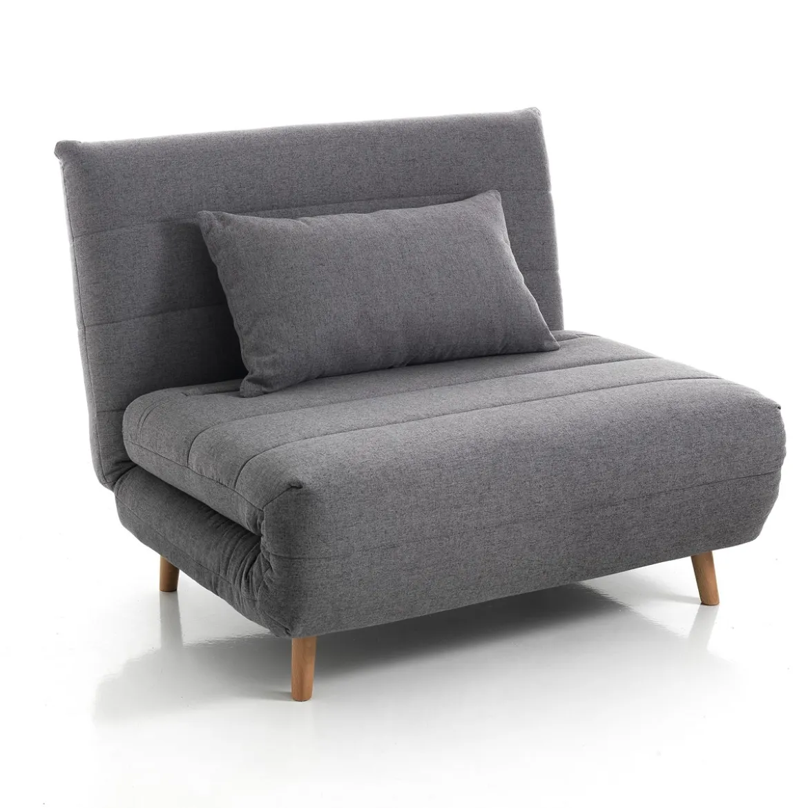 Shift lines grey poltrona letto tessuto grigio cm l105 p85 h80 letto cm l105 p190 h27