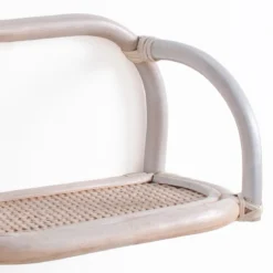 Single alka mensola da parete 1 ripiano hanna single in rattan sbiancato 43x20xh20 cm
