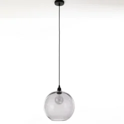 Skittle-b lampadario vetro grigio trasparente d30 h28 cm