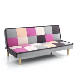 Smart-b divano letto in tessuto multi-colore l180 p90 h80