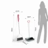 Smilly set pulizia paletta e scopa metallo galvanizzato scopa h99 l27 paletta h75 l30 p24