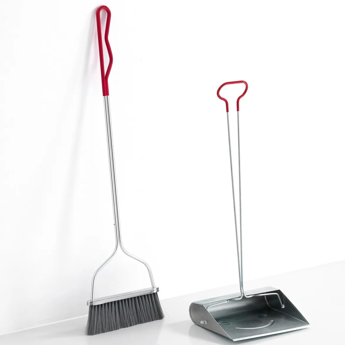 Smilly set pulizia paletta e scopa metallo galvanizzato scopa h99 l27 paletta h75 l30 p24