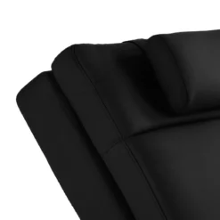 Sofia black chaise longue in pelle sintetica nera cm h85 l62 p172