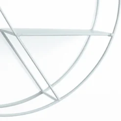 Sorbo white mensola da parete bella - b in metallo bianco opaco d45 p12 cm
