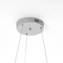 Spiral lampadario led in polipropilene bianco opaco filo regolabile d50 h165 cm