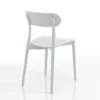 Stoccolma white sedia da interno esterno in polipropilene bianca opaco 42.5x50xh78 cm