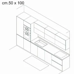 Tappeto cm 50 x 100 pratico da pulire 100% vinile