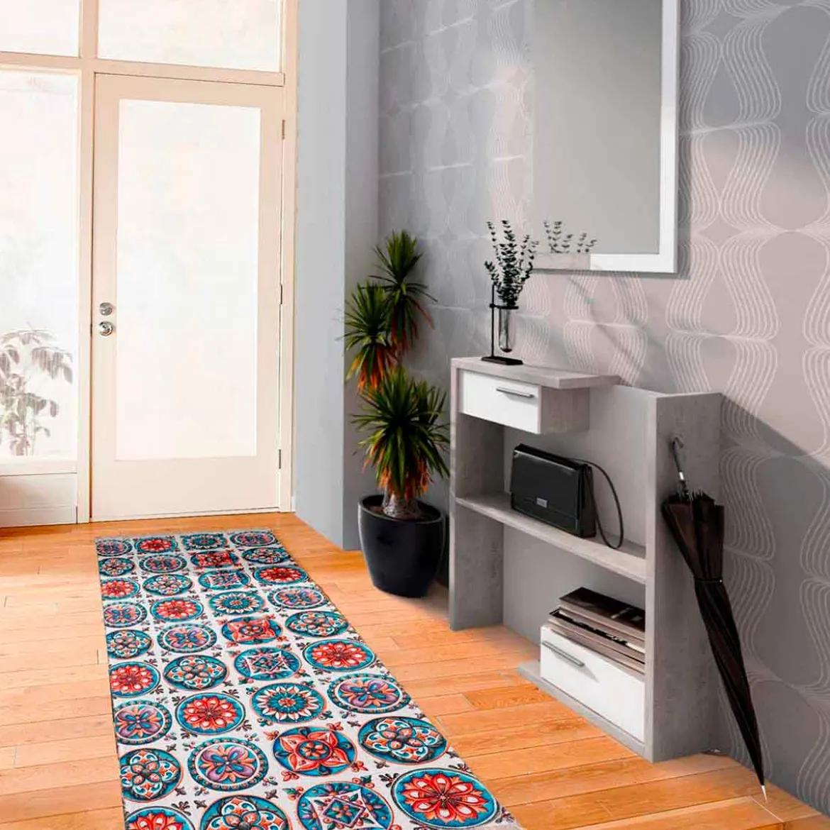 Tappeto corsia cm 57 x 180 anallergico antiacaro antiscivolo