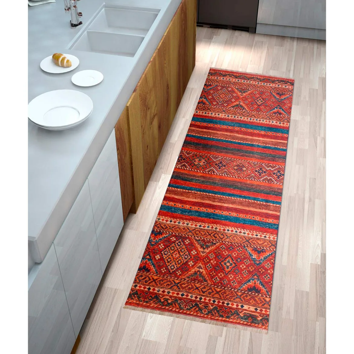 Tappeto corsia cm 57 x 180 anallergico antiacaro antiscivolo