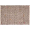 Temple tappeto large in cotone 100% con nappe grigio 260x150 cm