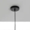 Tiago lampadario in acciaio nero opaco cavo regolabile d60 cm