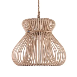 Tinggi lampadario in rattan colore naturale per interno/esterno d60xh52 cm