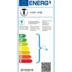 Titti lampada da tavolo / sospensione in acciaio e resina bianca opaco con luce led d17.5xh39 cm