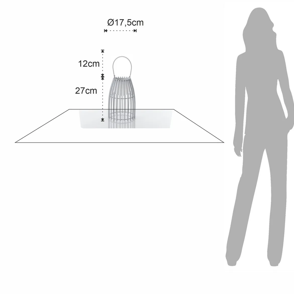 Titti lampada da tavolo / sospensione in acciaio e resina bianca opaco con luce led d17.5xh39 cm