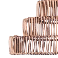 Tower lampadario in rattan colore naturale d50xh35 cm