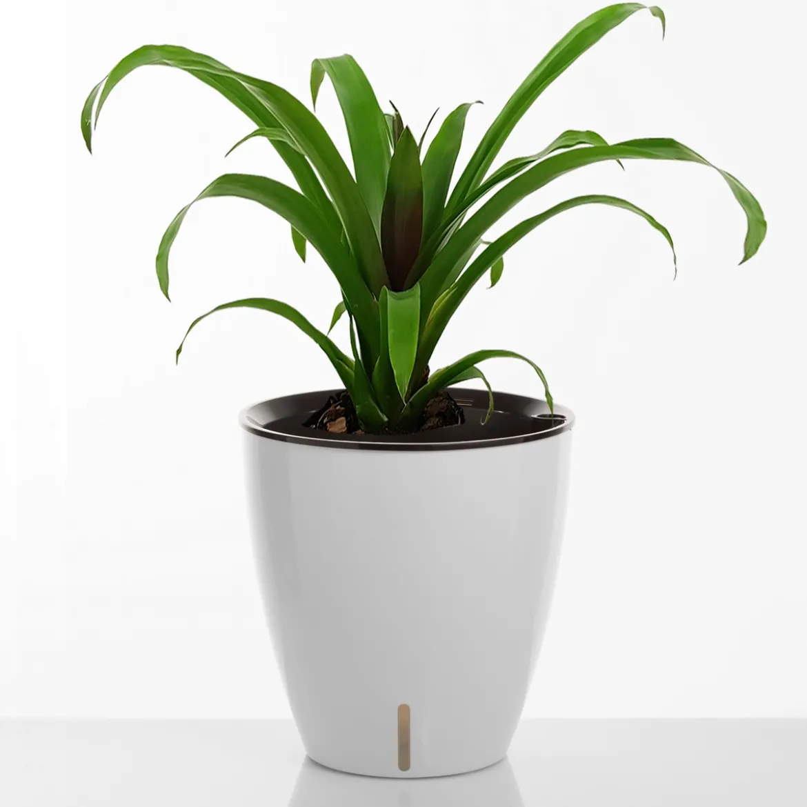 Tulip vaso autoinnaffiante per esterno e interno bianco lucido d35xh36 cm