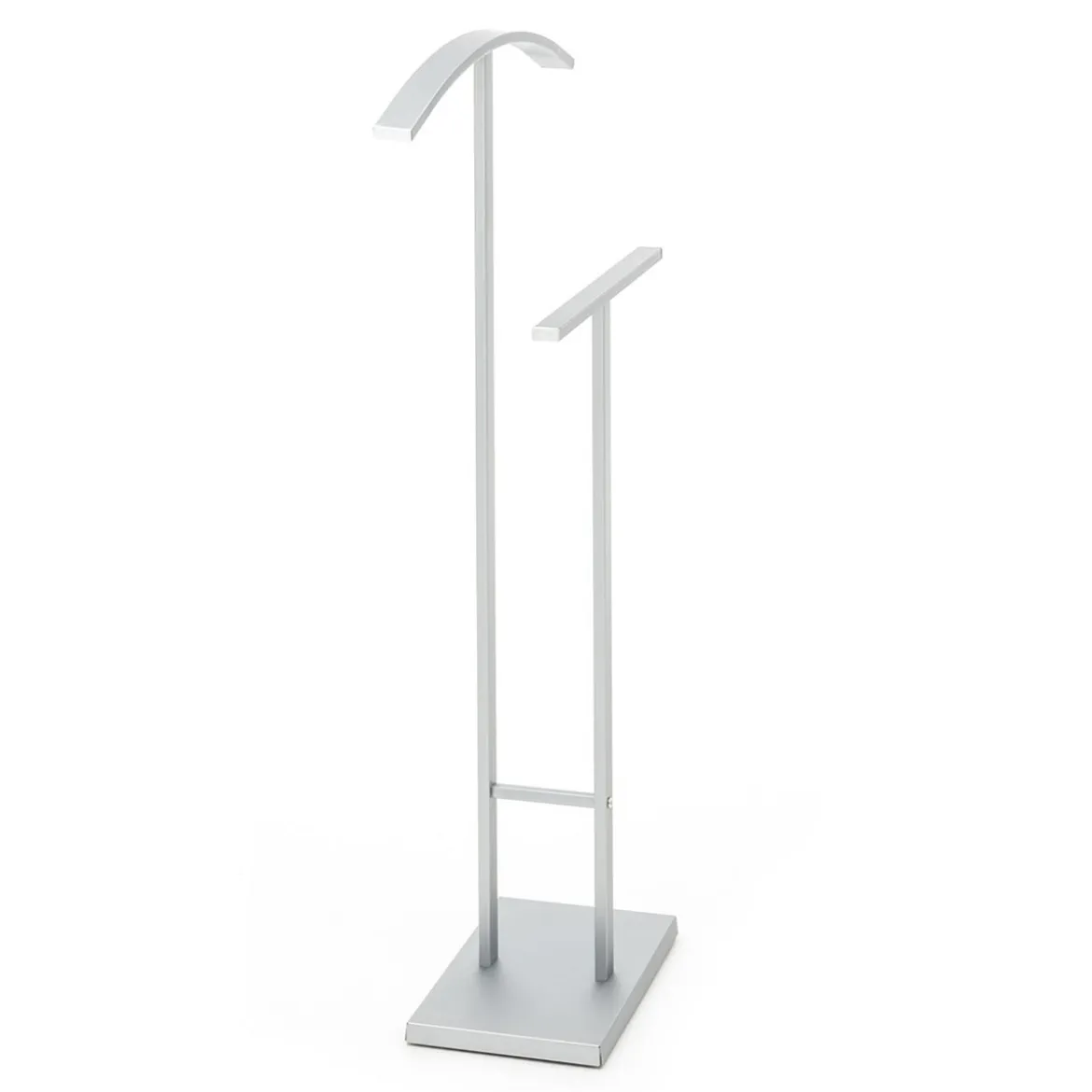 Veglio servomuto portasciugamani metallo finitura alluminio satinato 51x20xh100 cm