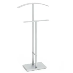 Veglio servomuto portasciugamani metallo finitura alluminio satinato 51x20xh100 cm