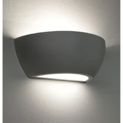 Venezia applique in ceramica bianca 31.5x16 h11cm