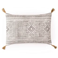 Vera cuscino rivestimento cotone 100% sfoderabile grigio 35x50 cm