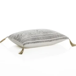 Vera cuscino rivestimento cotone 100% sfoderabile grigio 35x50 cm