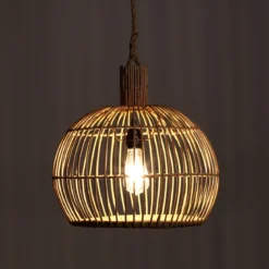 Vera lampadario in rattan cm. d. 40 x h.40