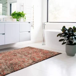 Volva tappeto bagno / scendiletto cotone 100% con nappe 110x60 cm