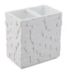 Wall white bicchiere bagno in poliresina bianca 10.8x6.8 h11.5 cm
