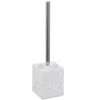 Wall white spazzola wc in poliresina bianca 10x10 h12/38.5 cm